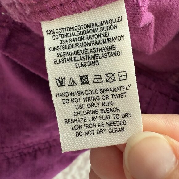 Free People Velvet Mini Skirt Size 0 Fuchsia Purple Festival Glam Boho Party‎ - Picture 5 of 5